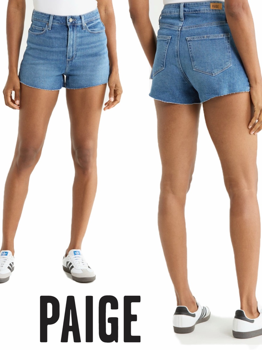 NWT - PAIGE Margot Raw Hem Shorts